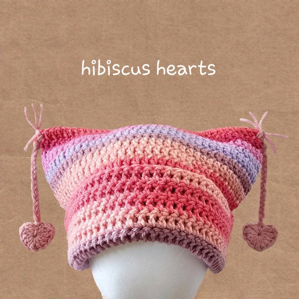 tassel cat beanie