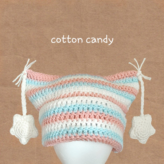 tassel cat beanie