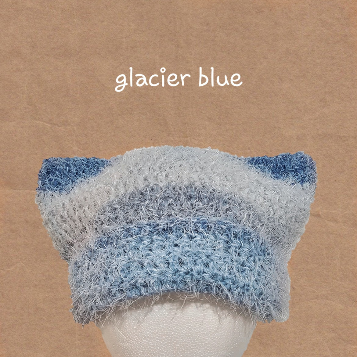 fuzzy cat beanie