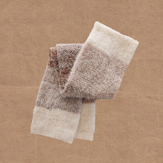 neutrals knit scarf