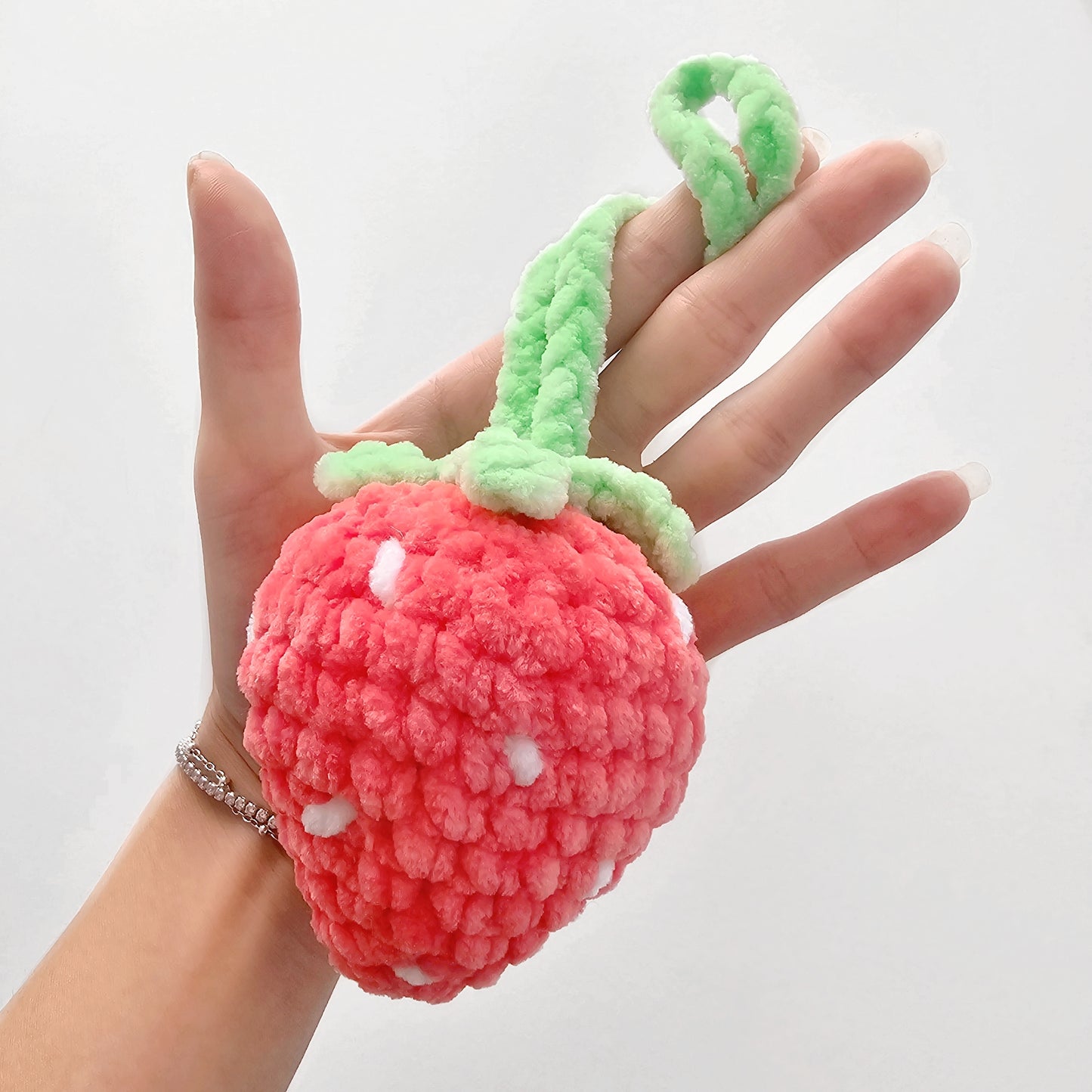 strawberry bag charm