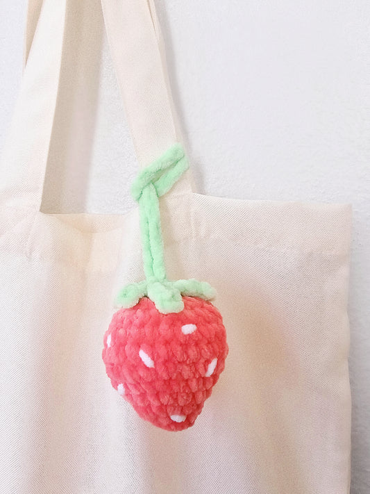 strawberry bag charm