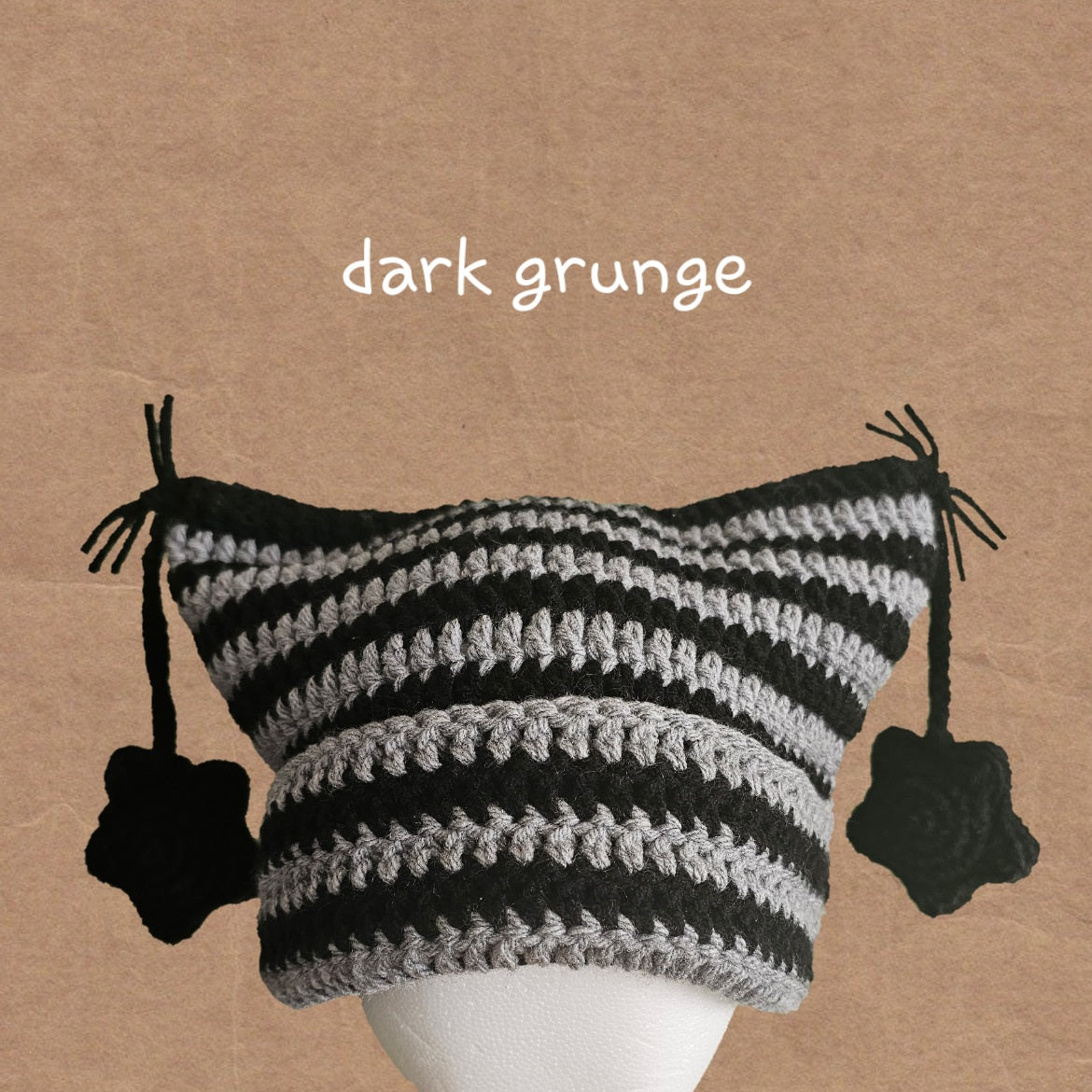 tassel cat beanie