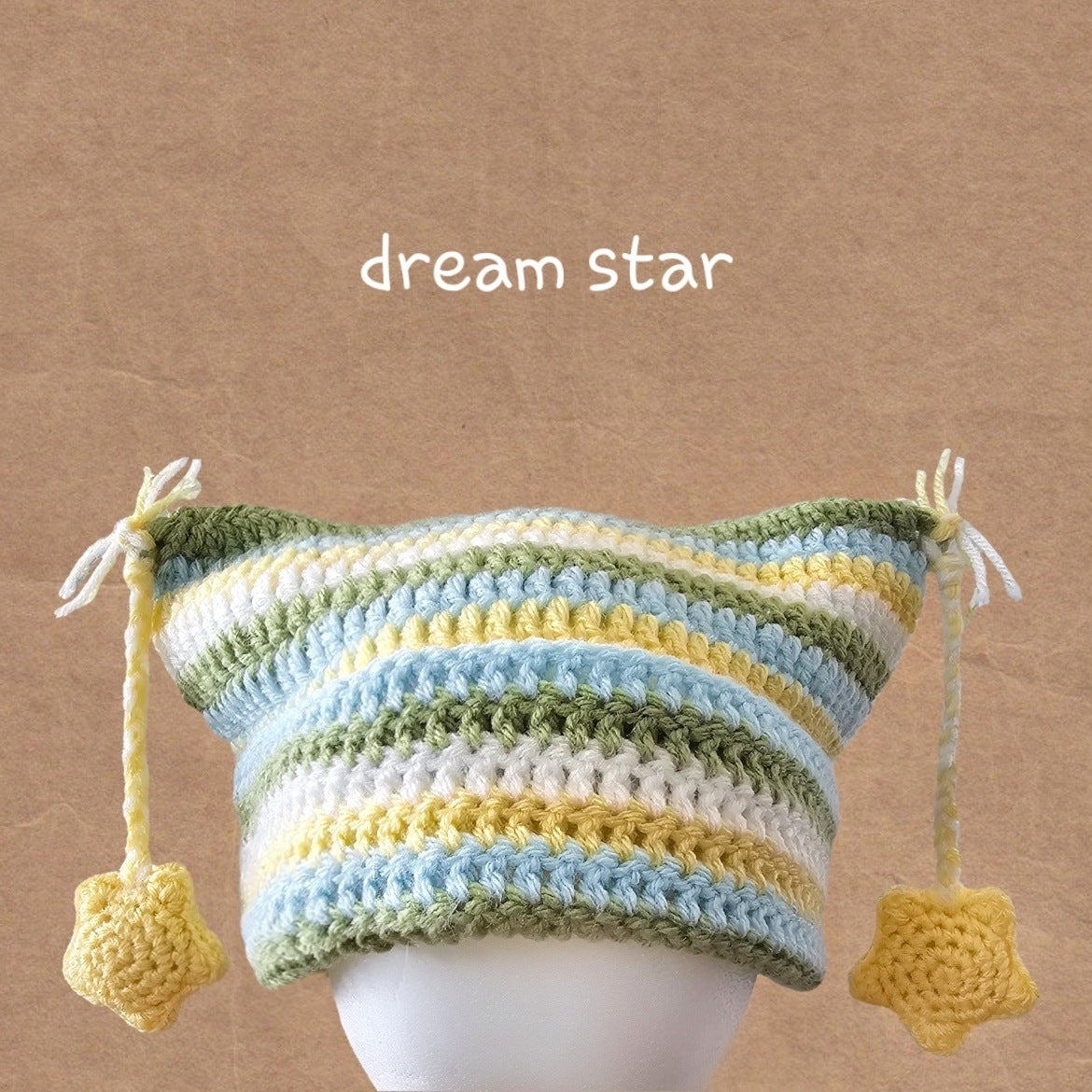 tassel cat beanie