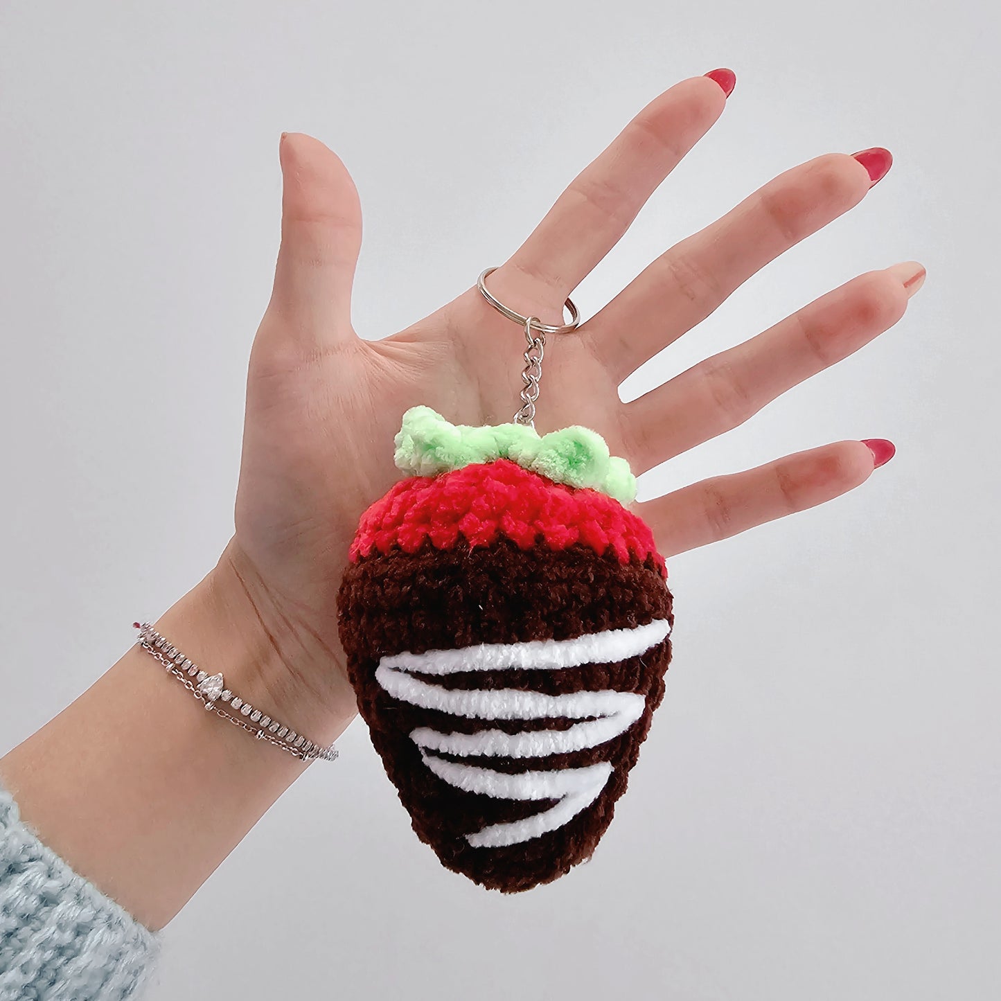 choco strawberry keychain