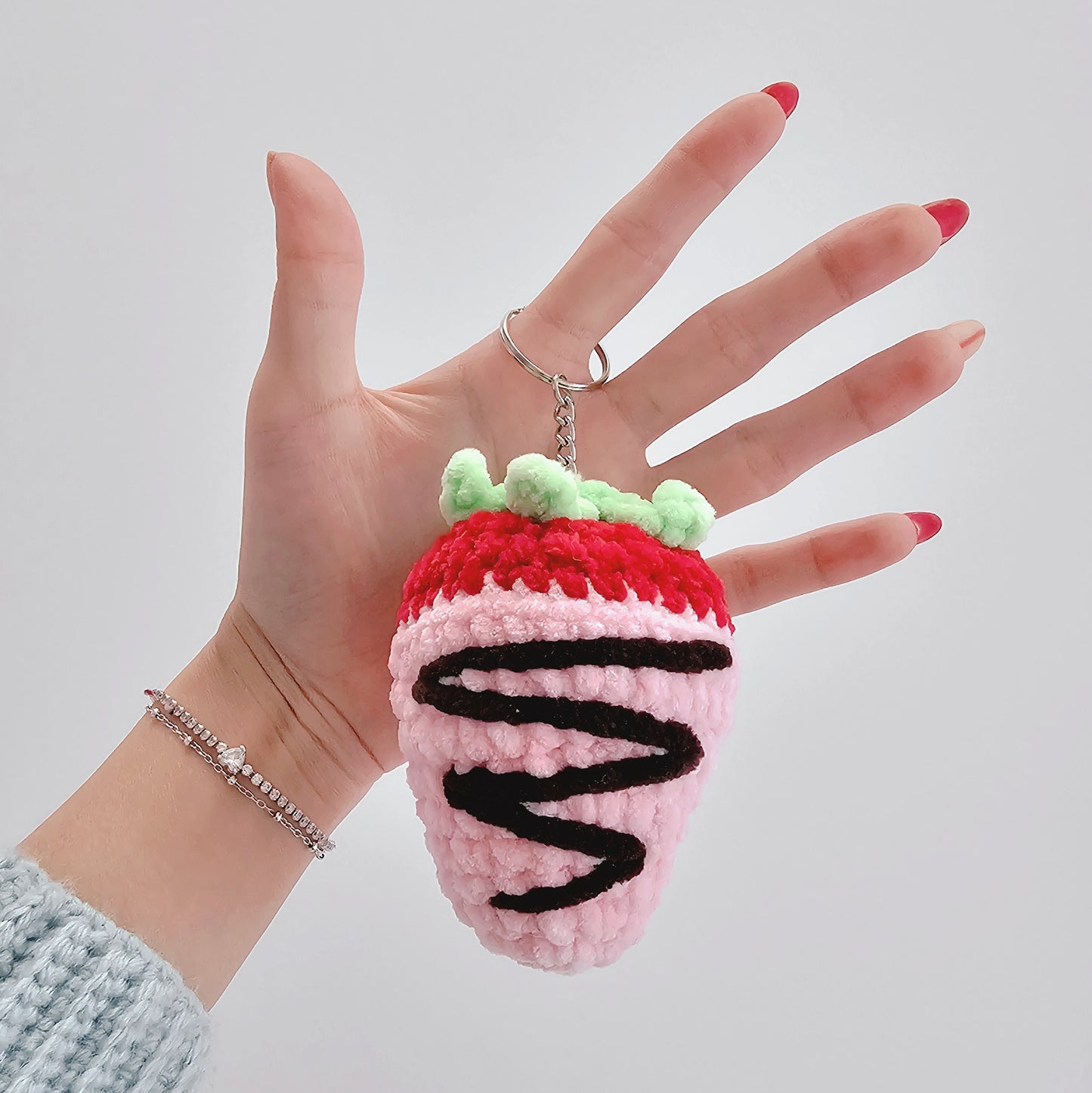 choco strawberry keychain