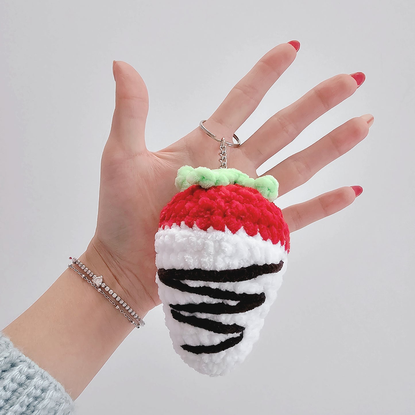 choco strawberry keychain