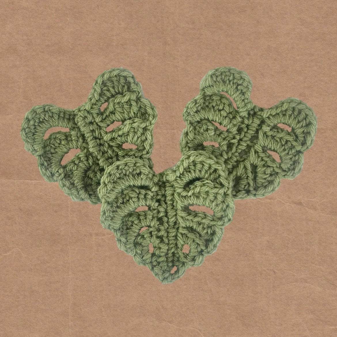monstera leaf coasters (set of 3)